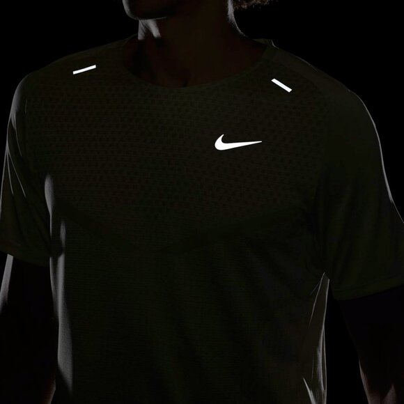 $80 NIKE ADV TECHKNIT ULTRA RUNNING SHIRT DM4753-371 OLIVE AURA/SEA GLASS S - Picture 5 of 8